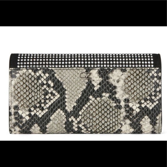 giuseppe zanotti NIB python leather&crystal wallet - Picture 3 of 6